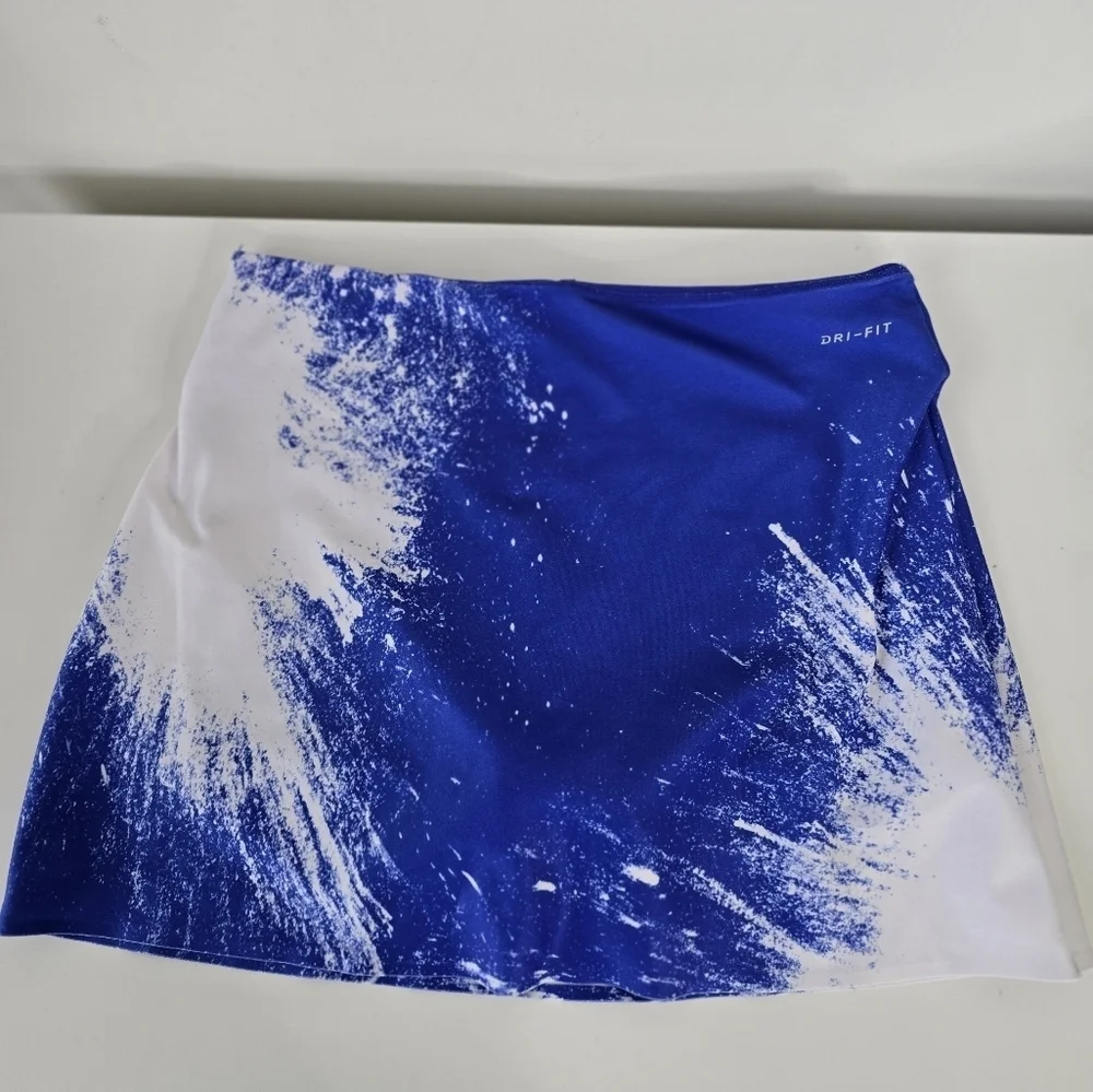 Nike Power Court Spin Skorts Purple/White Splash Print Size S Tennis Pickleball